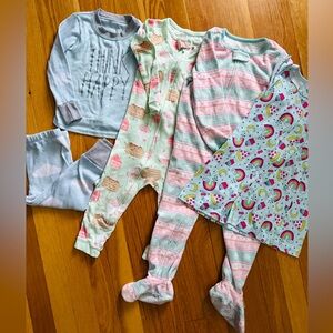 Toddler girl 2T pajamas bundle